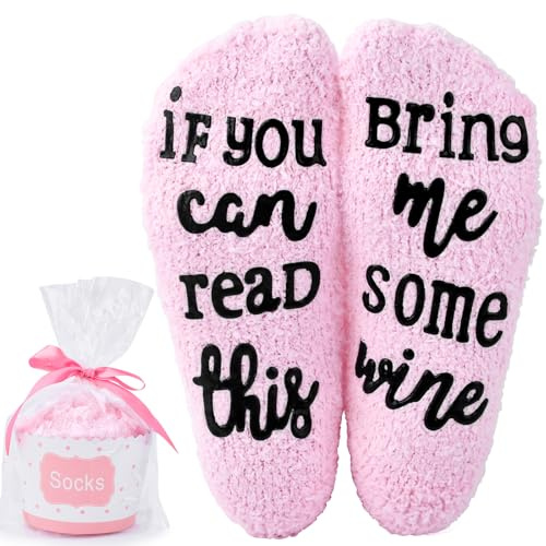Stocking Fillers Women,Cupcake Socks, Christmas Funny Gifts for Women Her | One Size Thermal Fluffy Socks,Mum Christmas Socks Gifts for Mum Her Colleague on Mothers Day Birthday Anniversary