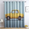 Jungen Kinder Auto Vorhang, Wohnzimmer Schlafzimmer Blickdichte vorhänge, Auto Kinderzimmer Gardinen, mit Ösen Verdunkelungsvorhang, Vorhänge 2er Set, 280x260 cm 4&G-232