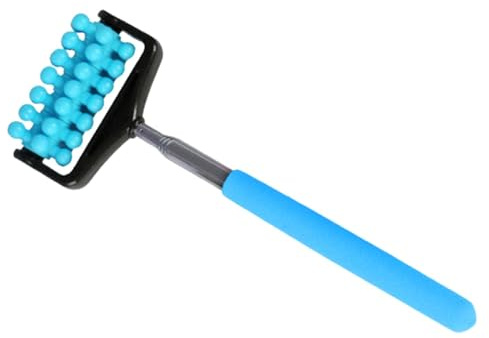 Nbbwwu Teleskop Rückenmassagegerät, Silent Muscle Roller Stick, Back Roller Massagegerät, Einstellbar Massage Stick Roller, Rücken Kratzrolle für Männer Frauen