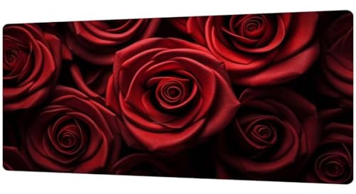 Tapis de Souris XXL Gamer, Tapis Souris XXL, sous Main Bureau, Tapis de Bureau, Tapis de Souris Gaming Rose 900x600x4mm, Tapis Bureau, Mouse Pad, Tapis Souris XXL Gamer, sous-Mains D927