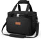 GlasFlength Kühltasche Lunchtasche, Picknicktasche Isoliertasche Lunchbox Tasche Große Auslaufsichere Isolierte lunchbag mit Abnehmbarem Gurt für Arbeit Schule und Unterwegs (Schwarz,15L)