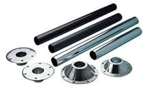 Pied de Table chromé 70 cm pour Caravane et Camping-Car