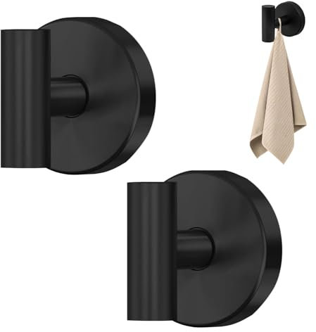 Ganci a ventosa, 2 ganci per doccia in acciaio inox, senza foratura, ganci rimovibili da parete per bagno, cucina, arredamento