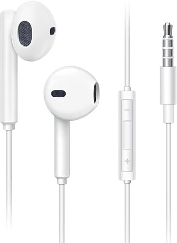 Chloven Auriculares con Cable,Cascos con Cable,Auriculares Cable,Soporte Control de Volumen de Llamadas,Compatible con i-Phone 11/11 Pro Max/14/14 Pro/14 Pro Max/13/13 Pro Max/12/12 Pro/SE/XR/X/XS
