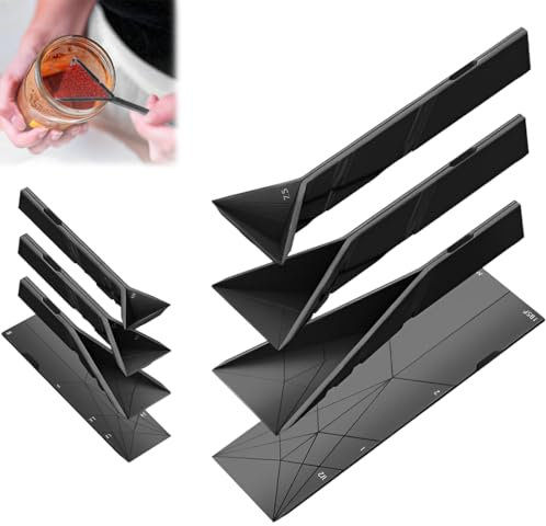 XPEX Set of 2 Measuring Spoons Set, Foldable 3-in-1 Measuring Spoon, Cup, Measuring Cup, Small Spoon Set, Spice Spoon, Tablespoon, Dosing Spoon, Small Spoon for Dry Rations, Liquid, Baking Measuring