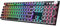 TISHLED Typewriter Style Mechanical Gaming Keyboard with Volume Knob Rainbow LED Backlit Full Size 104-Key Clicky Blue Switches Retro Steampunk Round Keycaps Wired USB, Black