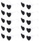 SelfTek 10 Pezzi Occhiali a Forma di Cuore, Occhiali Cuore Vintage e Retrò, Occhiali Divertenti Bianco e Nero, Occhiali Alla Moda per Matrimoni, Feste, Addio Al Nubilato, Halloween
