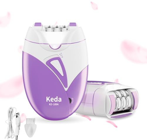 Epilierer Damen, Epilierer Haarentfernung für Frauen,Gesichts Epilierer mit 2 Geschwindigkeit,Smooth Glide Epilierer,Glamorous Skin Epilierer für Gesicht,Lady Shaver Remover für Bikinizone,Achseln,Arm