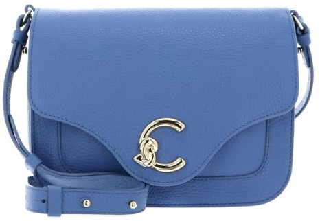 Coccinelle Leder Umhängetasche C-Me Crossbody Bag Azul blau