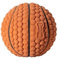 VVDPJLS Weicher Haustierball mit Quietschspielzeug for kleine und große Hunde, Rugby, Tennis, Fußball, Basketball, Latex, Zahnreinigungstrainingsspielzeug(Basketball S)