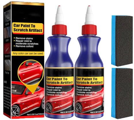 2025 Neu Auto Kratzerentferner, Kratzer Entferner Auto, Kratzerentferner für Fahrzeuge, Autopolitur Kratzer Entfernen, Autos Kratzerentferners für tiefe Kratzer, Autolack Kratzer Reparaturset (2PCS)