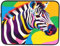 Zebra - Funda colorida para laptop, portátil, tablet, maletín para el trabajo, 10 pulgadas