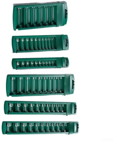 CYRENT Socket Organizer Box Rail Holder 3/8 1/4 1/2 Inch Drive Socket Clip Storage System with Secure Hold for Workshop Tools Organization(Long 12.7mm)