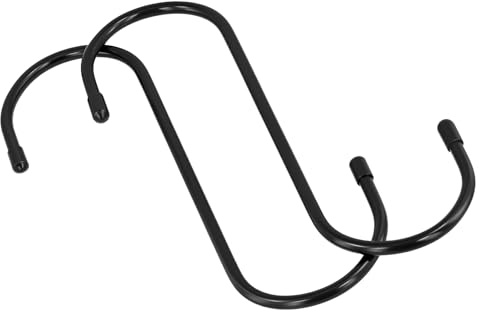 MAKTSAM 20 Pack 15cm Large Black S Shaped Hooks, Heavy Duty Hanging Hooks for Bathroom, Bedroom, Office and Kitchen Organization