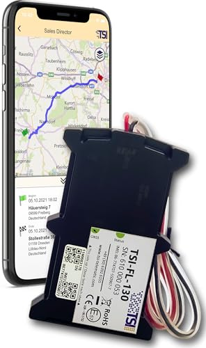 TSI Automatisches KI-Fahrtenbuch mit GPS-Ortung (12 Monate) für Fahrzeugbatterie