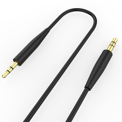 3.5mm to 2.5mm Aux Cable Cord Compatible with Bose 700 QuietComfort Ultra QC45 QC35II QC35 QC25 Noise Cancelling Headphones, JBL E45BT E55BT E65BTNC Bluetooth Earphone Audio Replacement Wire (Black)