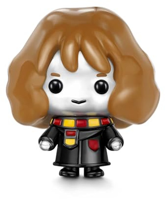 GNOCE Charm Harry Potter Bead Schmuck 925 Sterlingsilber Beads Charms für Frauen und Mädchen Schmuckgeschenk für Fans (Hermione Granger)