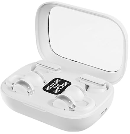 Generisch Wireless Earbuds – 4 Inch Noise Cancelling Headphones | PC ABS Sport Earbudś – Waterproof Wireless Earbuds with LED Display Long Battery Life for Running Gym & Outdoor Activities