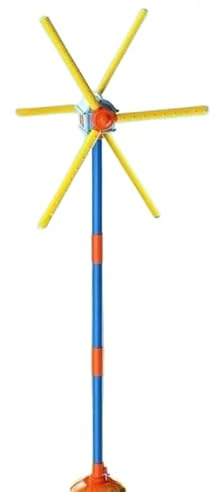Aspersor de agua para molino de viento de 59 pulgadas, 360 grados de doble cara, 6 cuchillas, 54 boquillas de pulverización, molino de viento de agua, para césped, jardín y uso familiar al aire libre