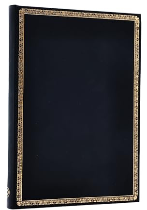 Black Edition Midi Lined Hardcover Journal (Elastic Band Closure)