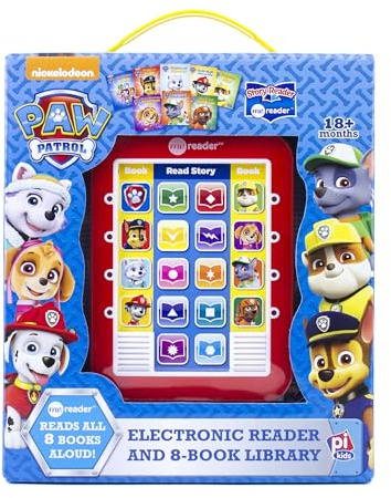 Nickelodeon Paw Patrol Chase, Skye, Marshall, and More! - Me Reader Electronic Reader and 8 Sound Book Library - PI Kids: Me Reader: Electronic Reader and 8-Book Library
