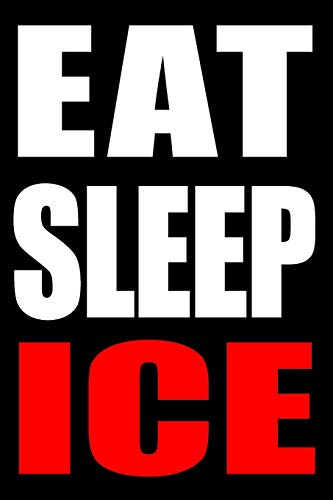 Eat Sleep Ice | Gift Notebook for Ice-cream Makers, Medium Ruled Journal