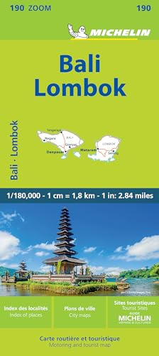 Michelin Bali Lombok: Lombok Road and Tourist Zoom Map 190 (Michelin Road Atlases)