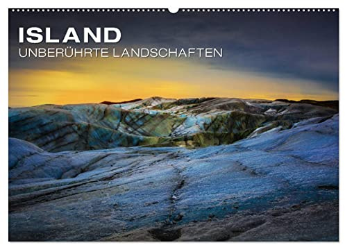 Island - Unberührte Landschaften (Wandkalender 2026 DIN A2 quer), CALVENDO Monatskalender: Jeden Monat ein Stück Island - Die schönsten Wasserfälle und größten Gletscher Europas (CALVENDO Natur)