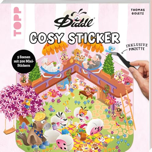 DIDDL – Cosy Sticker: 5 Szenen mit 500 Mini-Stickern. Inklusive Pinzette (Diddl is back!)
