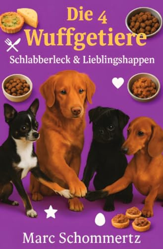 Die 4 Wuffgetiere - Schlabberleck & Lieblingshappen: 30 gesunde und leckere Hundesnacks mit Käse, Ei und Leberwurst für glückliche Vierbeiner
