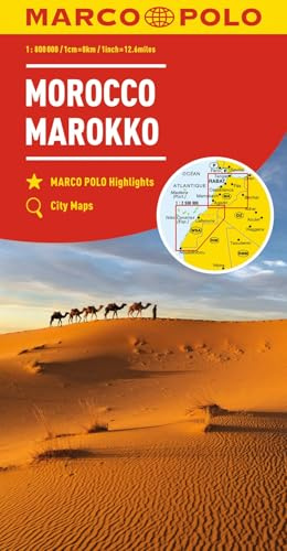 MARCO POLO Kontinentalkarte Marokko 1:800.000: Wegenkaart 1:800 000