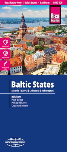 Reise Know-How Landkarte Baltikum | Baltic States (1:600.000): Estland, Lettland, Litauen und Region Kaliningrad: reiß- und wasserfest (world mapping project)