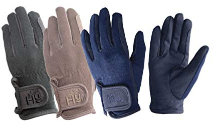 Hy5 Children's Everyday Riding Gloves - Navy - Child Large - Horse Riding Gloves
