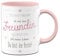 Tassenbrennerei Tasse mit Spruch Du bist mehr als nur eine Freundin Du bist ein Teil meines Lebens - Geschenk für Freundin beste - Rosa