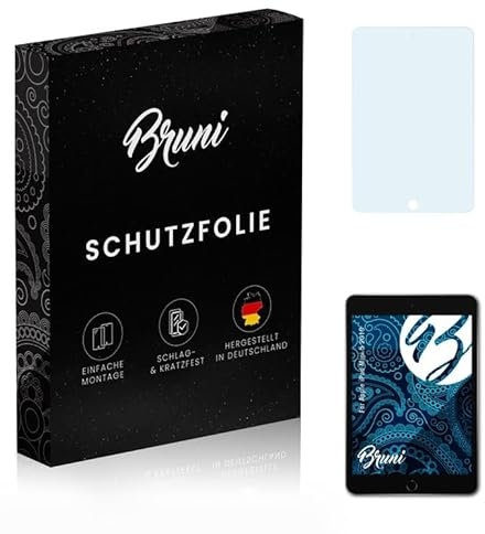 Bruni Schutzfolie kompatibel mit Apple iPad Mini 5 2019 Folie, glasklare Displayschutzfolie (2X)