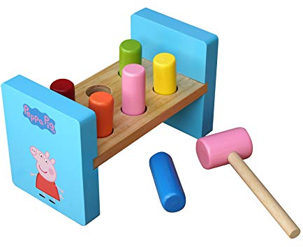 Barbo Toys - Peppa Wutz - Hammer Spielzeug ab 2 Jahre - Entwickelt Hand-Auge-Koordination - Offiziell Lizenziert von Peppa Pig