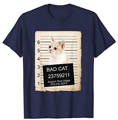 Munchkin Kitten mug shot bad Cat T-Shirt