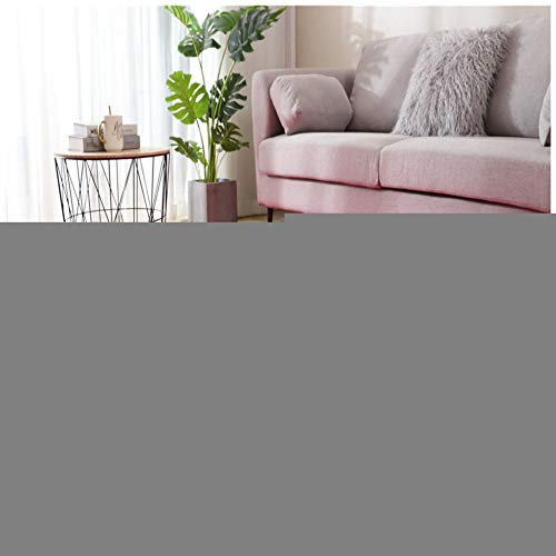 GELing Tapis Moelleux Au Sol Fausse Fourrure Tapis de Décoration Tapis Shaggy Longues Tapis Antidérapant pour Salon Chambre Canapé,Rose,50x80cm