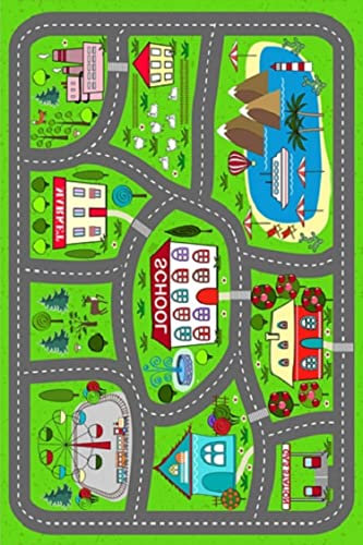 Mani Textile Tapis Enfant Circuit de Voiture