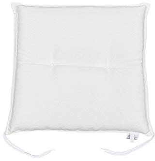 KETTtex 2320 Auflage Hocker Marbella weiß 50x50x7,5 cm Sitzpolster