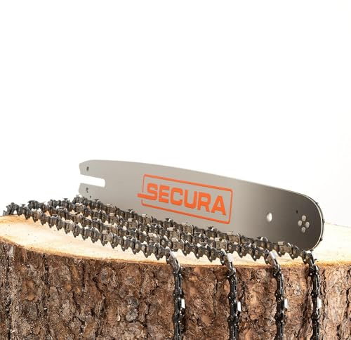 SECURA 4x Sägekette + Schwert 40cm 3/8 1,3 mm 55 TG kompatibel mit Stihl 020 AV T MS MSE 200 C BQ Motorsägen