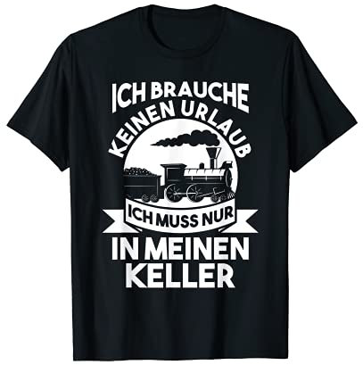 Modelleisenbahn Modellbau Lokomotive T-Shirt