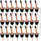Bottle Pourers for Spirits Stainless Steel Freeflow Speed Liquor Pourer 24 Packs Classic Wine Tapered Spout Stopper Metal Alcohol Pouring Tube Set for Bar Club Restaurant Home (Copper)
