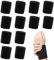 aupawdy 12 Stück Schweißband Bandgelenk,Schweißband Schwarz,Schweißband Arm Fitness Arm Schweißband Gym Armband Wrist Wraps für Männer Damen