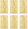BESPORTBLE 6st Kistenband Scharnier Kugelscharnier Lagerscharnier Flache Türscharniere Flache Kolbenscharniere Stumme Türscharniere Scharniere Für Türen Tür Kupfer Spiral- Kleines Scharnier