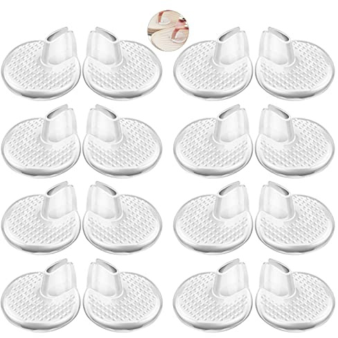 8 Paare Zehenschutz Flip Flop Zehenschoner Pad Zehenschutz Kissen Zehenschutz Silikon Zehenschutz mit Zehensandalen Flip Flops Zehenschutz Zehentrenner Pads für Flip Flops Sandalen