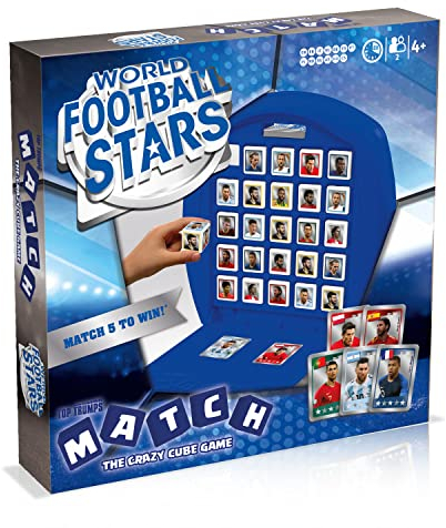 Match - World Football Stars (blaue Edition) - Fußball-Würfelspiel - Alter 4+ - Multilingual