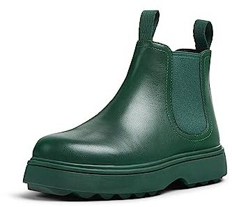 Camper Norte Kids K900149 Chelsea Boot, Green 015, 4 UK