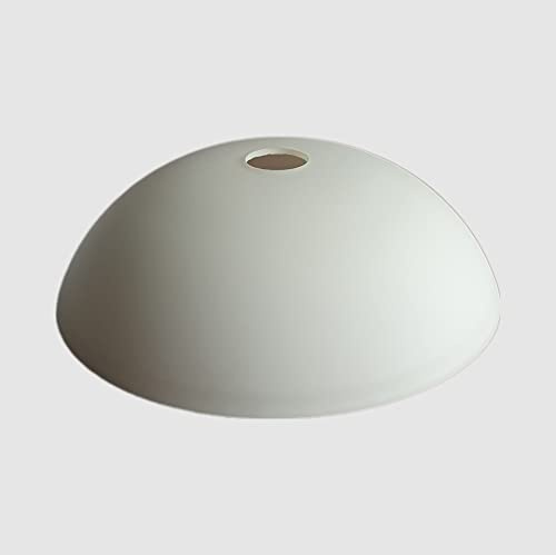 Lampenschirm E27 u.a. für Led Glas, Ersatzglas, Schirm, Ersatzschirm, Lampenglas für Pendellampe, Tischlampe, Fluter, Leuchte (weiß matt)