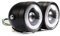 PINTLE Motorrad Scheinwerfer Für Retro Motorrad Doppelscheinwerfer Dual Light Angel Eye Blinker Tagfahrlicht